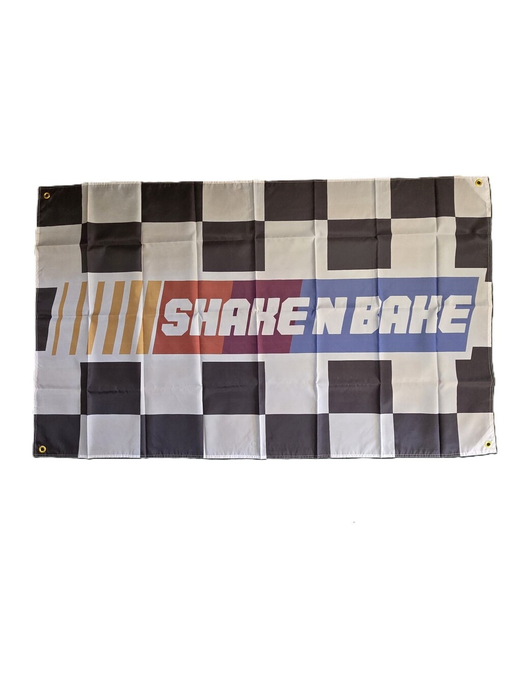 Shake N Bake 3x5 Racing Flag Banner Checkered Race Car Garage Wall Decor
